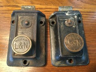 Antique Louisville & Nashville Railroad Rare Vintage L&n Rr Knob Locks