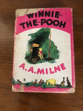 Vintage Winnie The Pooh By A.  A.  Milne Book 1950