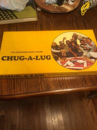 Vintage 1974 The Chug - A - Lug Board Game Drinking Game Reiss Games