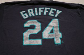 Vintage 90s Seattle Mariners Ken Griffey Jr.  T - Shirt Majestic Shirt Xl Baseball