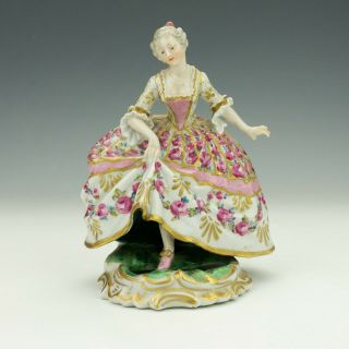 Antique French Porcelain Erotic Lady Figure - Hand Painted - Lovely