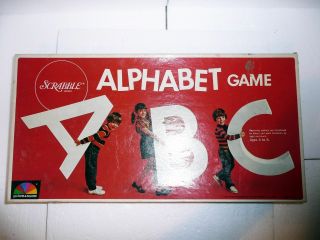 Vintage 1972 Scrabble Alphabet Game