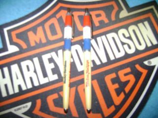Vintage Harley - Davidson " Freedom Machines " Pens - - (1970s)