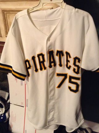 Pittsburgh Pirates Game Worn Jersey Rich Loiselle 1996