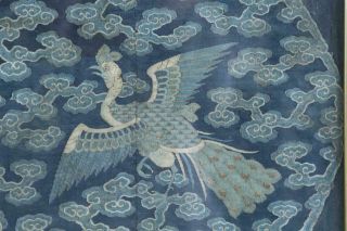 A Rare Chinese Qing Dynasty Kesi Textile Panel,  Framed.