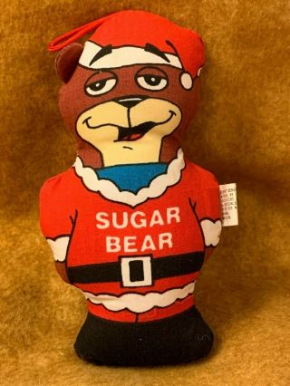 Vintage Sugar Bear Christmas Ornament Sugar Smacks Cereal 1990 Plush