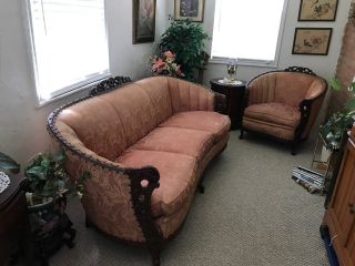 Antique Waldorf Sofa And Chair