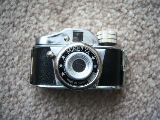 Vintage Minetta Spy Camera 1960  S Japan Cute Has Case