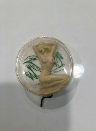 Vintage 1950s Novelty Dancing Nude /hand Crank Toy Rare