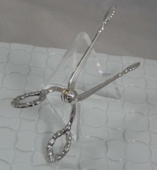 Georg Jensen Denmark Sterling Silver Lily Of The Valley Rose Sugar Tongs Sf117