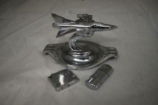 3 Vintage Chrome Cigarette/pipe Lighters Ronson Tommy & Ashtray