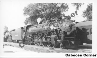 Denver & Rio Grande Western Railroad 1804 4 - 8 - 4 B&w Photo (1519)