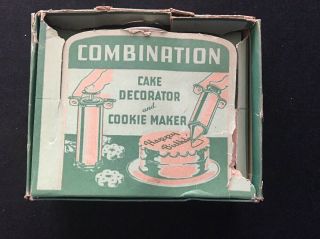 Vintage Zachman And Co.  Combination Cake Decorator And Cookie Maker
