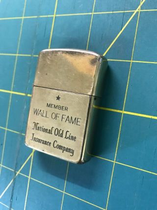Rare Vintage 10k Gold Filled Etched Zippo Lighter 1950 - 1965 2