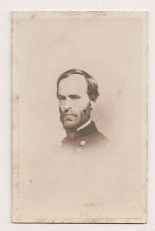 Vintage Cdv General William Tecumseh Sherman Union Officer American Civil War