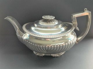 Large Georgian Antique English Sterling Silver Teapot 1817