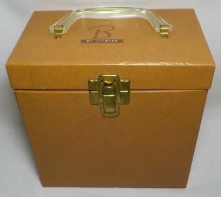 Vintage 45 Rpm Record Box Storage Holder Case Platter Pak Amfile