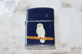 Vintage White Owl Cigars Tobacco Gas Oil Metal Cigarette Lighter Sign