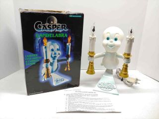 Vintage Trendmasters 1996 Casper The Friendly Ghost Light Up Candelabra Lamp
