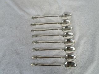 Gorgeous,  Vintage Is [wm Rogers Mfg Co Extra Plate] Set Of (8) Ice Tea Spoons