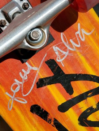 Tony Alva Skateboard Deck Autographed Alva Ghandi 64MM Wheels Independent Trucks 3