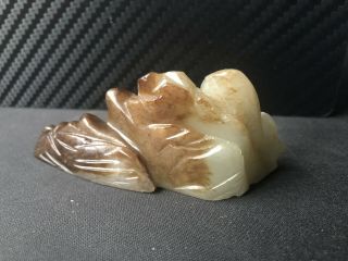 Antique Chinese Carved Jade Mountain Scholar Sculpture,  Early Qing Dynasty