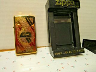 Zippo Fancy Gold? Plated Lighter,  " Pop "