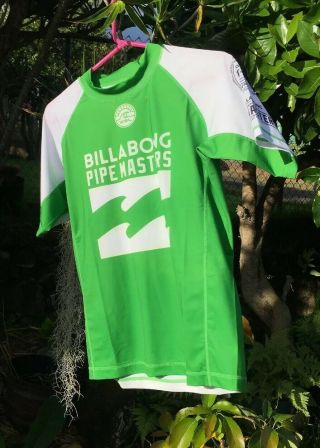 Billabong Pipe Masters Wsl 2017 Surf Competition Jersey Rash Guard Official L