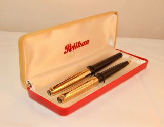 Vintage Pelikan 30 Fountain Pen & Feed Pencil Boxed Set - Piston Fill - C1960 