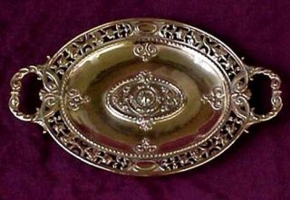19th C.  Victorian Cast Brass / Bronze Tray Circa 1884 England