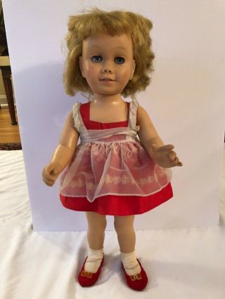 Vintage First Edition Chatty Cathy Doll With Outfit.  1959
