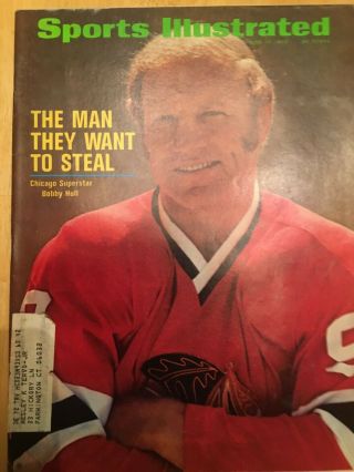 Sports Illustrated June 19,  1972 - Bobby Hull