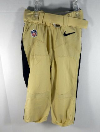 Orleans Saints Game Issued Gold Pants Size: 26 Long Nos0005