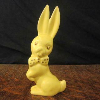 Vintage Sylvac Yellow Rabbit With Bow Tie Model Number 2980