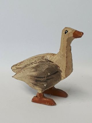 Brockenhurst Anri/black Forest Toy Goose Carved Wooden Figurine Vintage