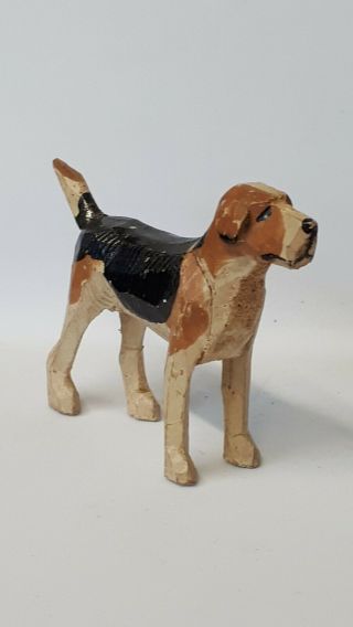 Brockenhurst Anri/new Forest Toy English Dog Carved Wooden Figurine Vintage