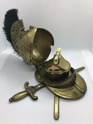 Vintage Knight Armored Helmet Table Lighter 2