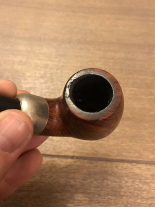 Peterson ' s System 303 Briar Estate Pipe With Sterling Silver Collar 3