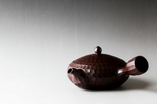 Japanese Tokoname Pottery Ware Kyusu Teapot Signed 25326