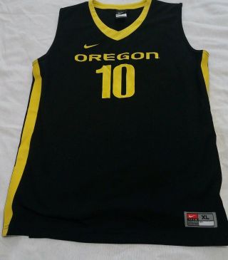 Nike Oregon Ducks Basketball Jersey Ncaa 10 Black Youth Xl
