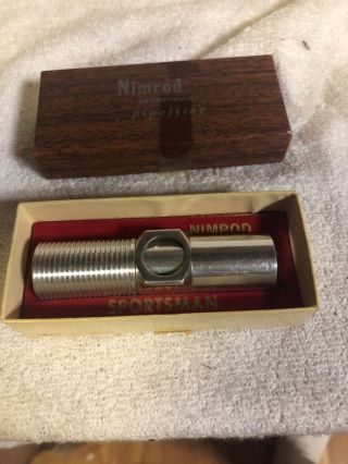 Vintage Nimrod Rare Pipeliter Pipe Lighter With Box