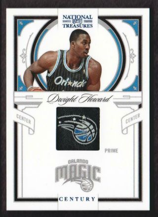 2009 - 10 National Treasures Century Material Team Logo Patch 3 Dwight Howard 1/1