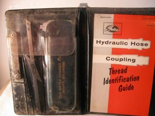 Vintage Gates Hydraulic Hose And Coupling Identification Kit