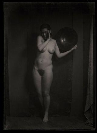 1930 Arnold Genthe 5x7 Camera Negative Art Nude Dutch Treat Club Model
