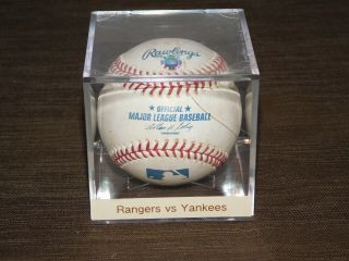 Official Mlb York Yankees Baseball Souvenir Game Vs Rangers 4/22/05