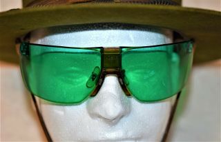 Vintage Green Lens Rare American Optics Ao Wrap Shooting Glasses Ao S2 Z87 Bt