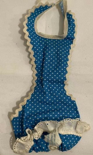 Madame Mme Alexander Kins Doll Swimsuit Romper Outfit Lace Blue Polka Dot