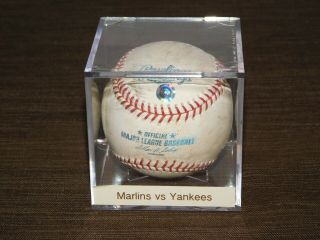 Official Mlb York Yankees Baseball Souvenir Game Vs Marlins 6/25/06