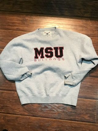 Vintage Oarsmen 913 Msu Mississippi State Bulldogs Sweatshirt Size Medium