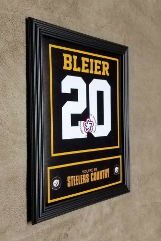 Pittsburgh Steelers Rocky Bleier Framed 8x10 Jersey Photo